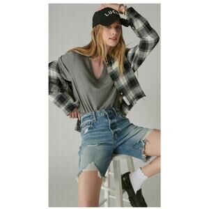 Lucky Brand 90s Loose Denim Short Size: 14 NEW